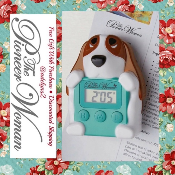 🌺 New Pioneer Woman Charlie Basset Hound Dog Kitchen Timer - Picture 5 of 6